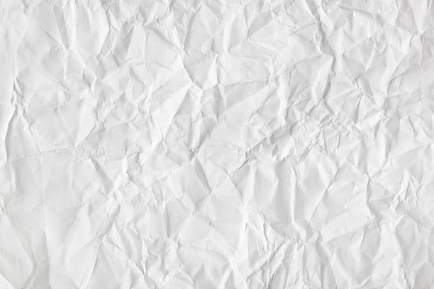 Crumpled paper background Crumpled white paper texture - abstract background crumpled paper photos stock pictures, royalty-free photos & images