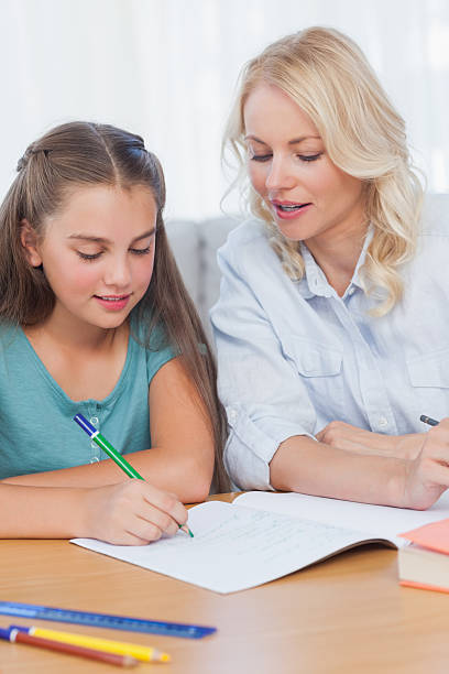 istock Mother helping daughter with homework 497710533