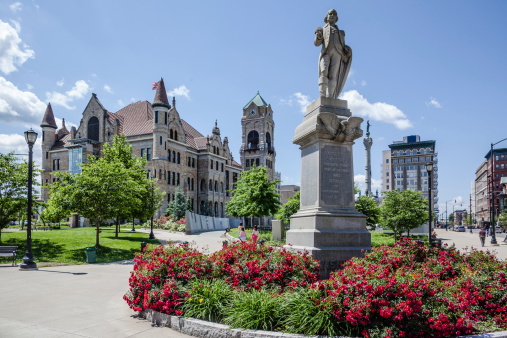 Lackawanna County Courthouse Square, Pennsylvania, USA