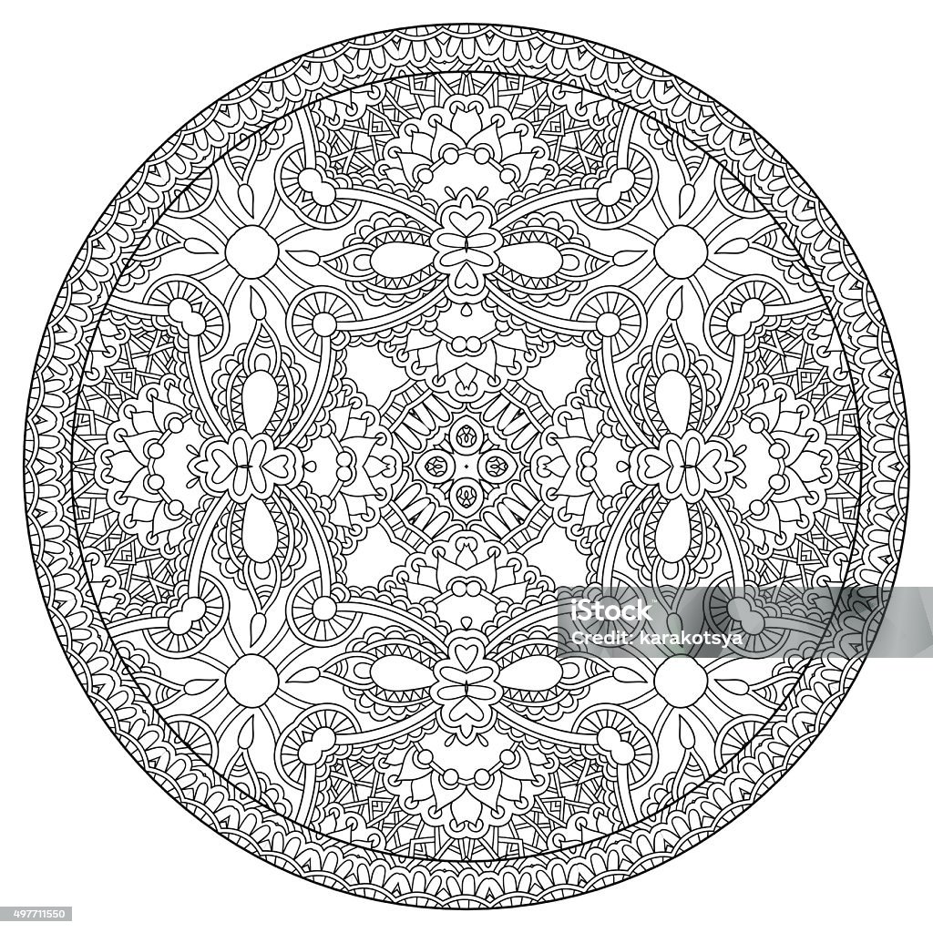 coloring book page for adults - joy to older coloring book page for adults - joy to older children and adult colorists, who like line art creation, relax and meditation, vector illustration 2015 stock vector