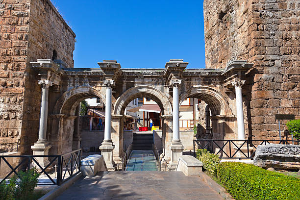 Old town Kaleici in Antalya Turkey - architecture background