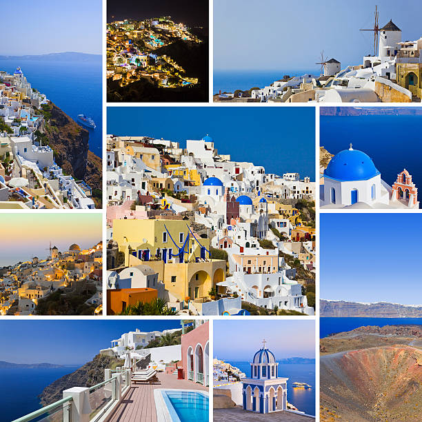 istock Collage of Santorini (Greece) images 497712556