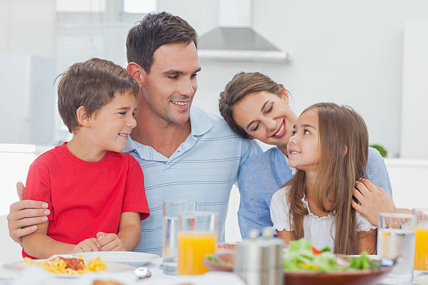 istock Cute family during the dinner 497713091
