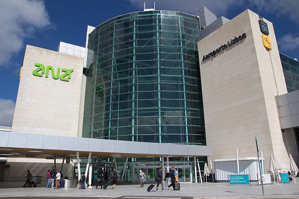 Aeropuerto de Lisboa - foto de stock