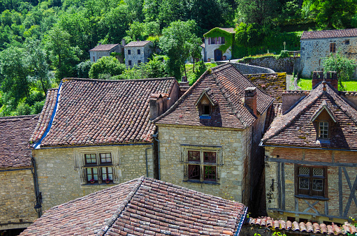 Saint-Cirq Lapopie traditional village in France