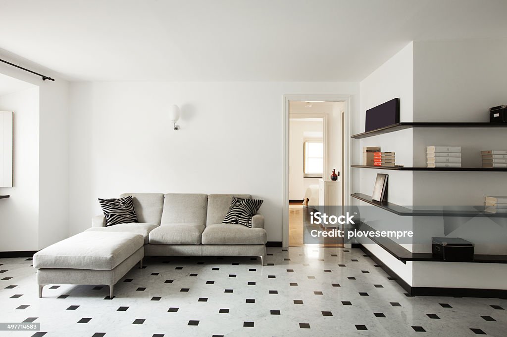 Modern House, apartment Interior of modern apartment, living room Apartment Stock Photo