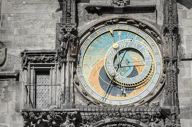 Photo of Astronomical clock from Prague city, Czech Republic