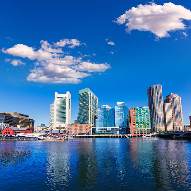 istock Boston skyline from Fan Pier sunlight Massachusetts 497740220