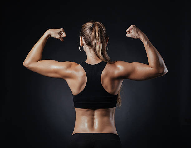 istock Sporty girl doing studio shot over white background 497741884