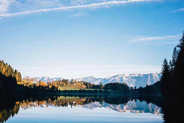 Beautiful lake in the Austrian Alps 