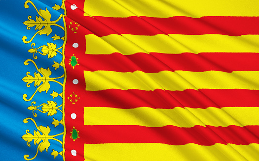 La bandera de la Comunidad, España Valencian photo