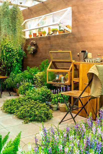 istock Relaxation area in garden. 497745010