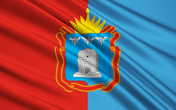 Flag of Tambov Oblast, Russian Federation The flag subject of the Russian Federation - Tambov Oblast, Central Federal District tambov russia stock pictures, royalty-free photos & images