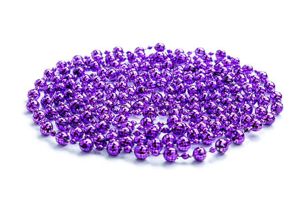 istock Christmas decoration beads on white background 497748466