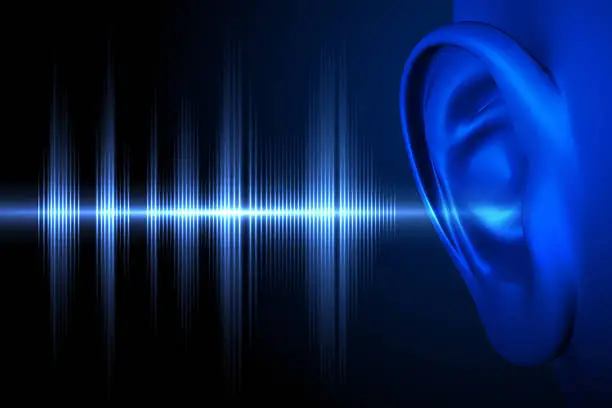 Conceptual image about human hearing
