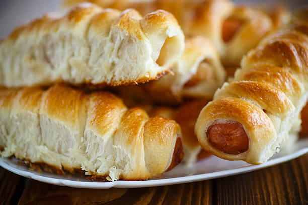 istock sausage baked in dough 497751102