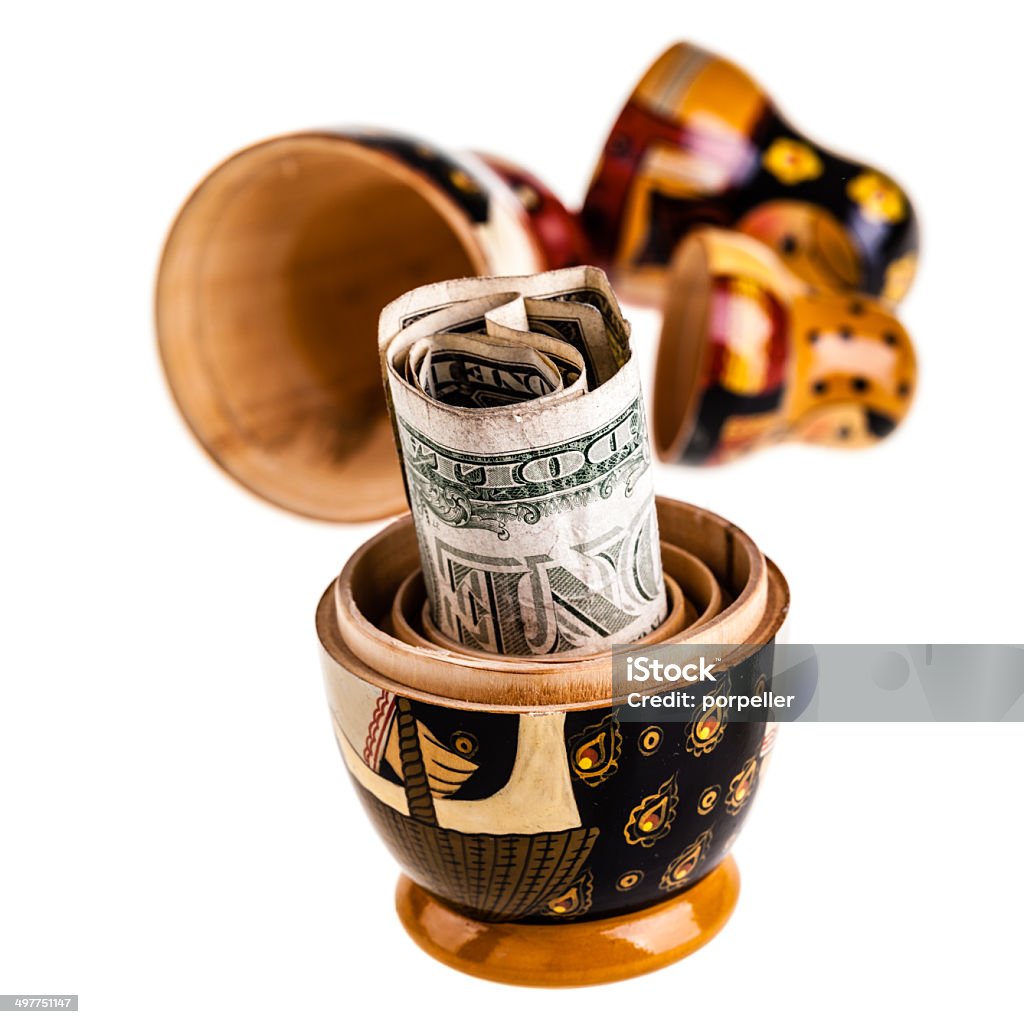 Dólar de muñeca rusa - Foto de stock de Dinero libre de derechos