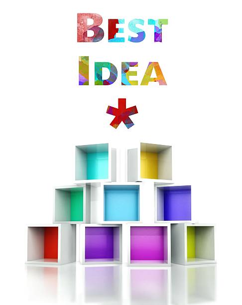 istock Best idea concept colorful 3d design 497751997