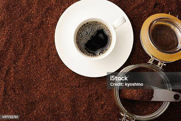 ブラックコーヒーのカップコピースペース付き - お茶の時間のストックフォトや画像を多数ご用意 - お茶の時間, エスプレッソ, カップ