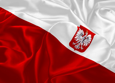 The national flag of Poland. I love Poland
