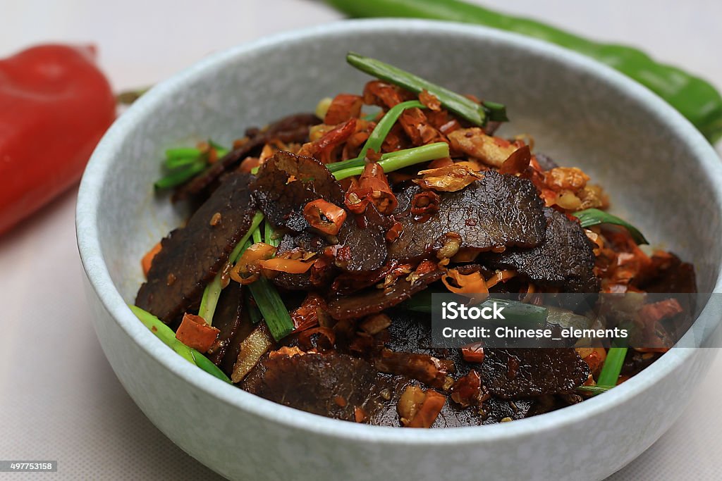 Chinese food:Dry beef Dry beef 2015 Stock Photo