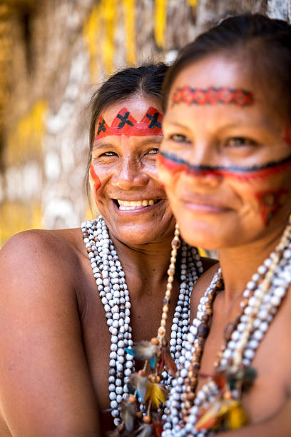 istock Native Brazilian old women portrait 497753204