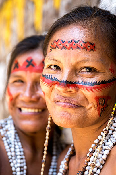 istock Native Brazilian old women portrait 497753254