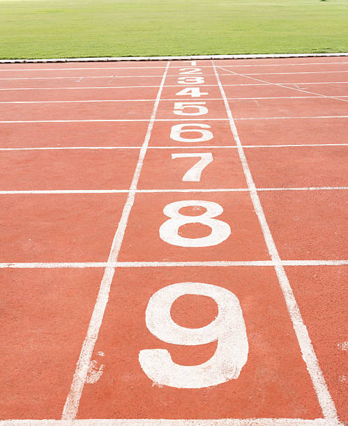 istock Start and Finish point of race track 497753591