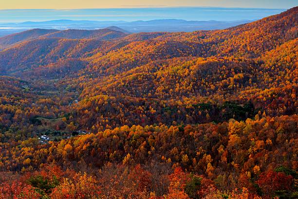 Shenandoah National Park in Autumn stock photo