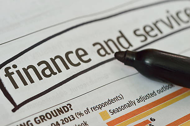 istock Finance and services on business newspaper 497754357