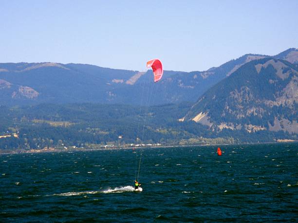 Windsurfers in Columbia River Gorge OR and WA