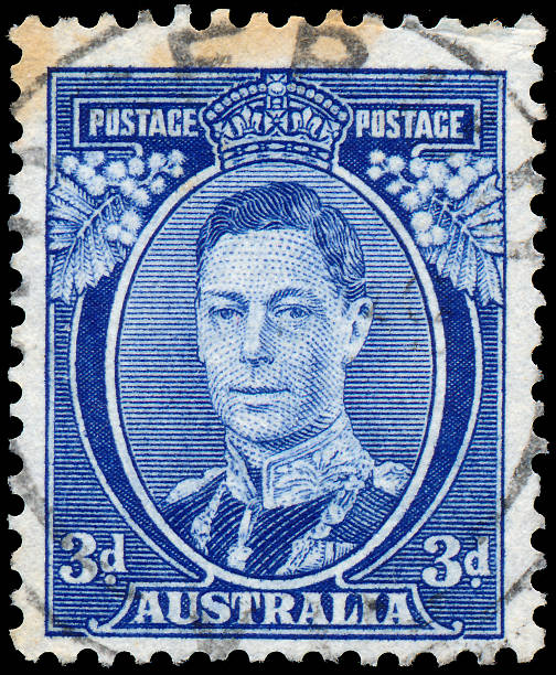 istock Stamp printed in Australia shows King George VI 497754829