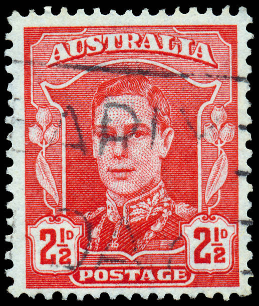 istock Stamp printed in Australia shows King George VI 497754831