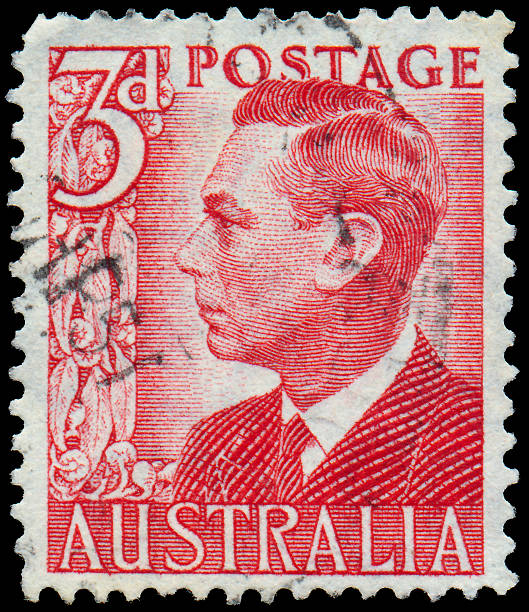 istock Stamp printed in Australia shows King George VI 497754851