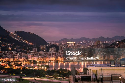 istock Rio de Janeiro by night, Brazil 497755703