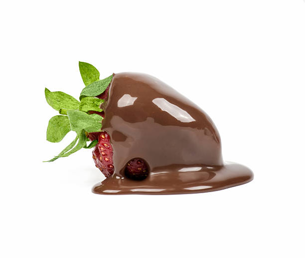 istock strawberry in chocolate isolated 497756275