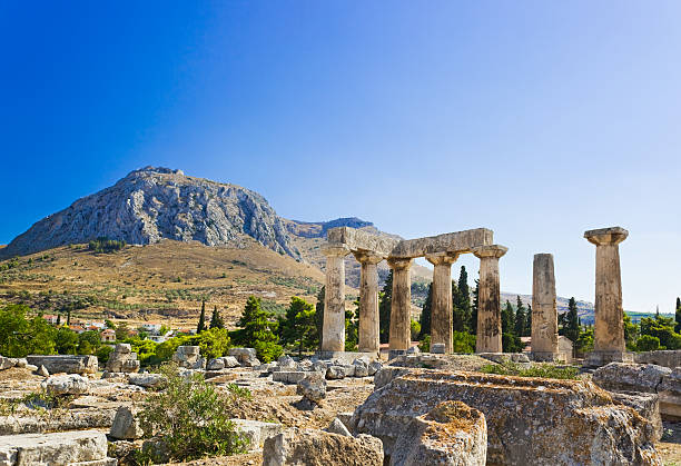 istock Ruins of temple in Corinth, Greece 497778640