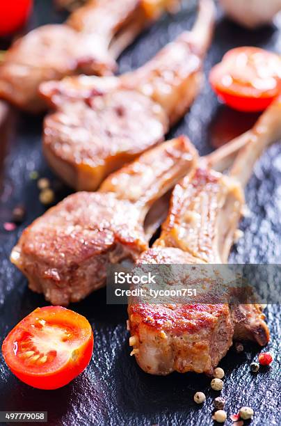 Fried Chop Meat Stock Photo - Download Image Now - 2015, Backgrounds, Barbecue - Meal