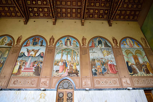 istock Visitation Church paintings, Jerusalem 497782060