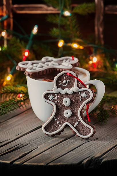 istock Gingerbread for christmas on the vintage table 497785016