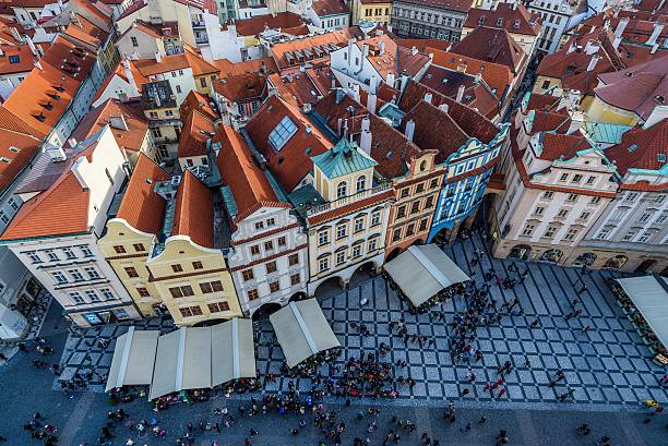 istock view over the old town of prague 497786678