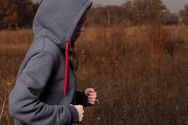istock The girl is running. 497788534