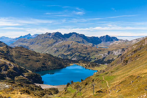 istock Stunning view of Engstlensee lake and the Alps 497788544