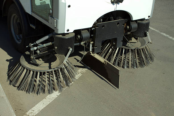 istock Part of road cleaning machine closeup 497795699
