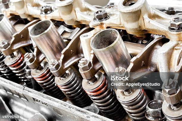 Engine Parts Stock Photo - Download Image Now - Cable, Spark Plug, Air Compressor