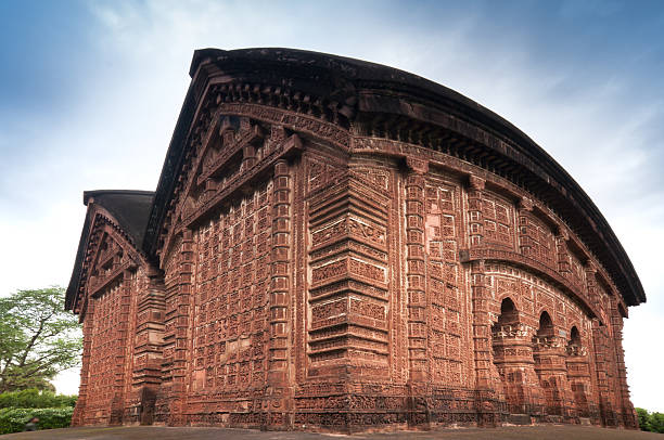 Jorbangla Temple, Bishnupur , India - made of terracotta (baked clay) - world famous tourist spot.