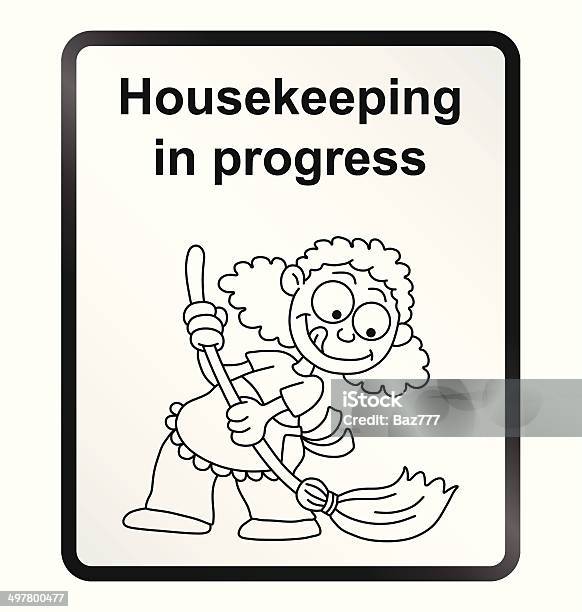 Housekeeping Information Sign Stock Illustration - Download Image Now - Adult, Advice, Apron