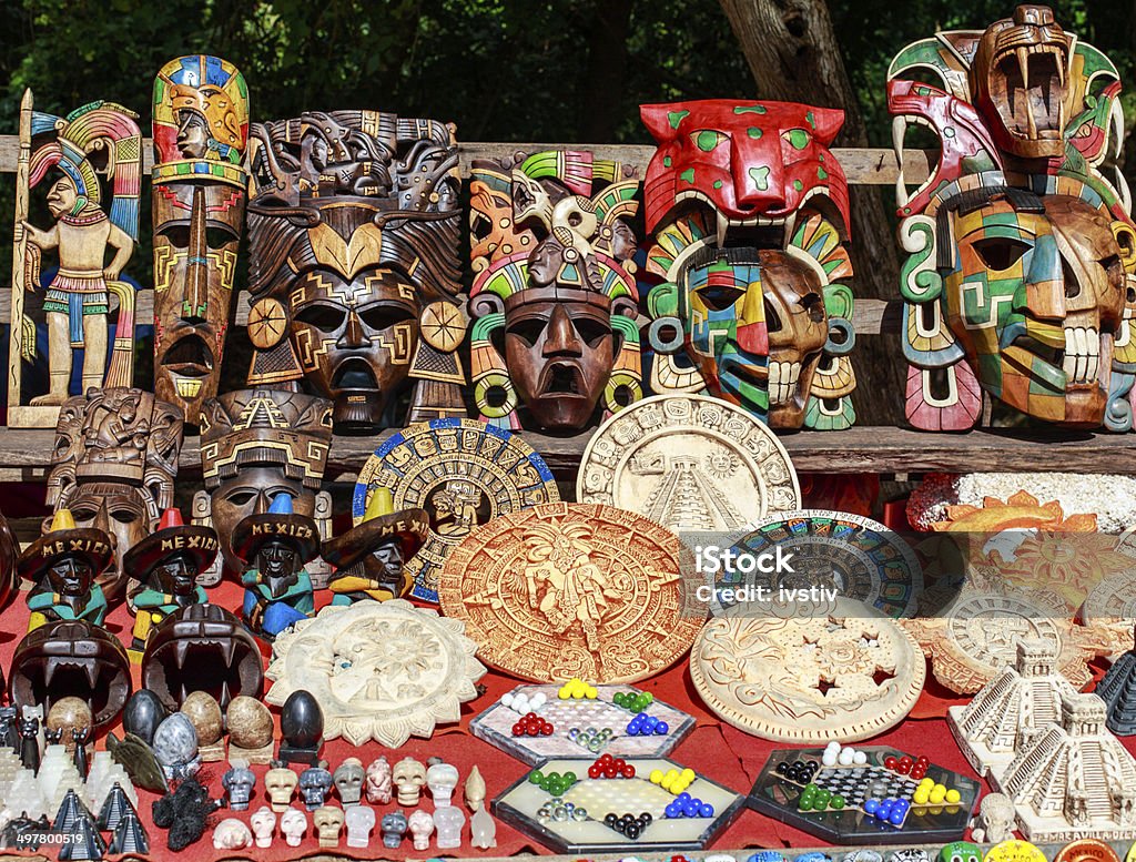 Souvenir messicana - Foto stock royalty-free di Civiltà Maya