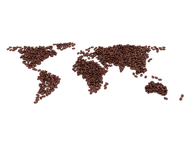 istock World map made from coffee beans isolated on white background 497800861