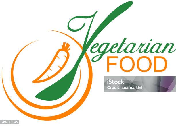 Vegetarische Essensymbol Stock Vektor Art und mehr Bilder von Abnehmen - Abnehmen, Abzeichen, Agrarbetrieb